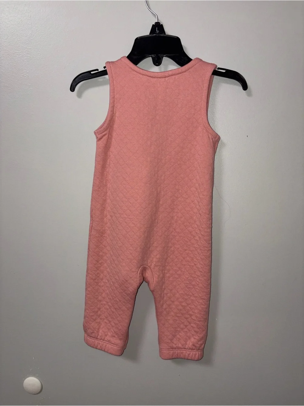 Just One You By Carters Pink Quilted Sleeveless Romper Girls 6M